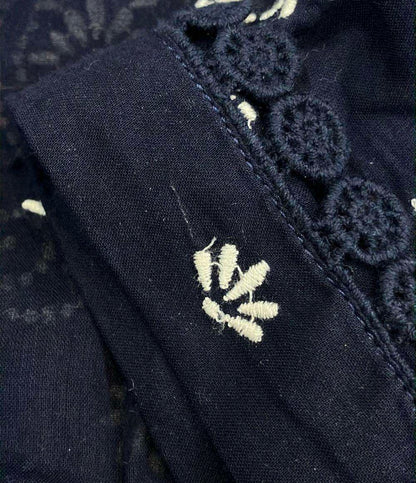 RRL 半袖 フローラル刺繍ブラウス レディース SIZE 155/84A ダブルアールエル