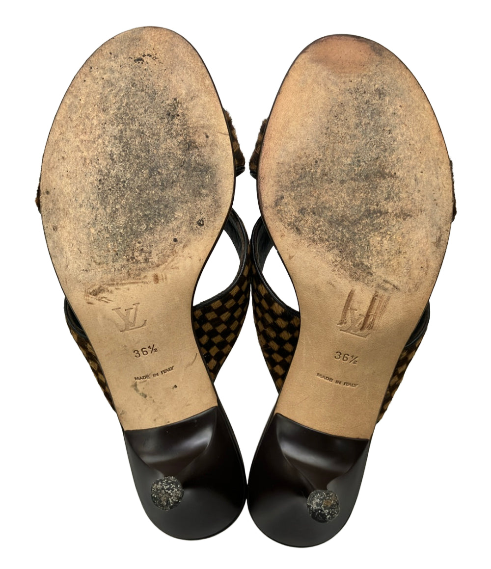 LOUIS VUITTON クロスストラップミュール レディース SIZE 36 1/2 ルイ