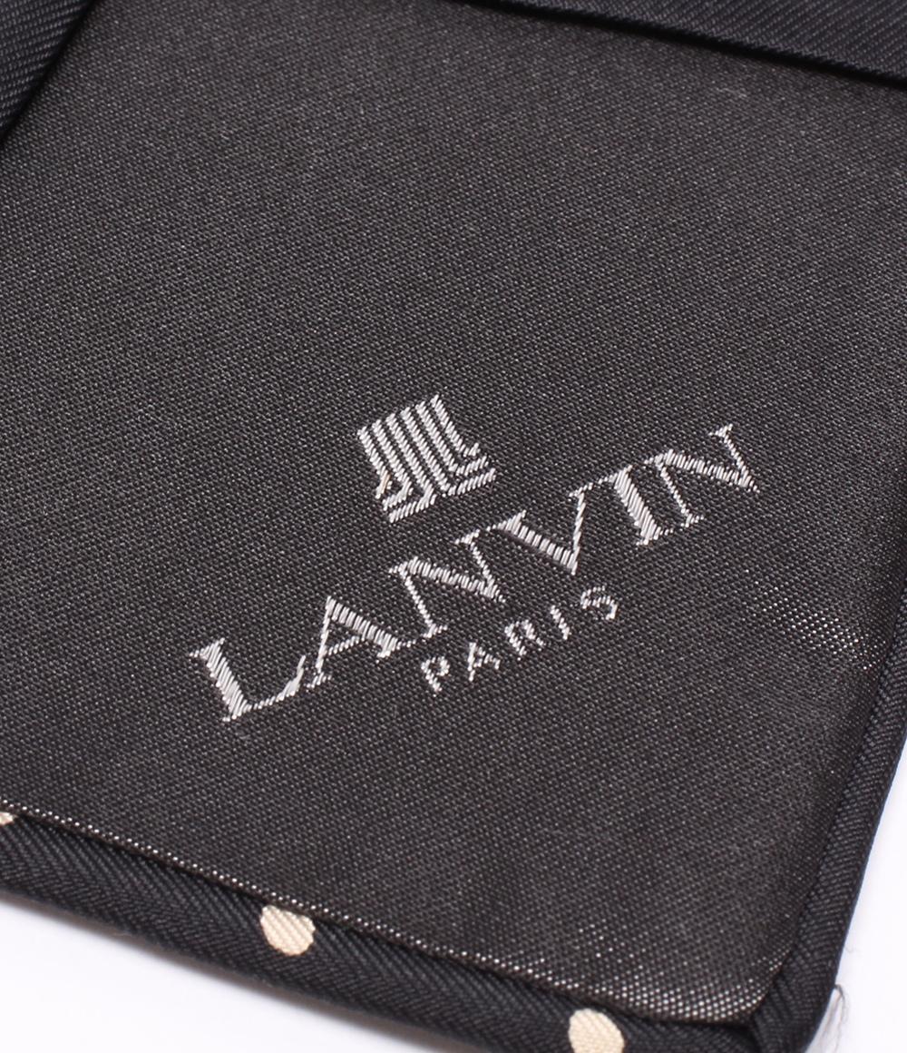 ランバン ネクタイ シルク100％ ドット柄 メンズ LANVIN