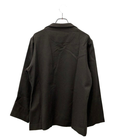 Y's Yohji Yamamoto テーラード ジャケット ウール ドレープコート 無地 YR-J29-199 レディース SIZE 3 (L) ワイズ ヨウジヤマモト