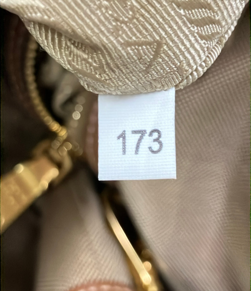 PRADA トートバッグ ショルダーバッグ 2WAY 斜め掛け レザー キャンバス レディース プラダ