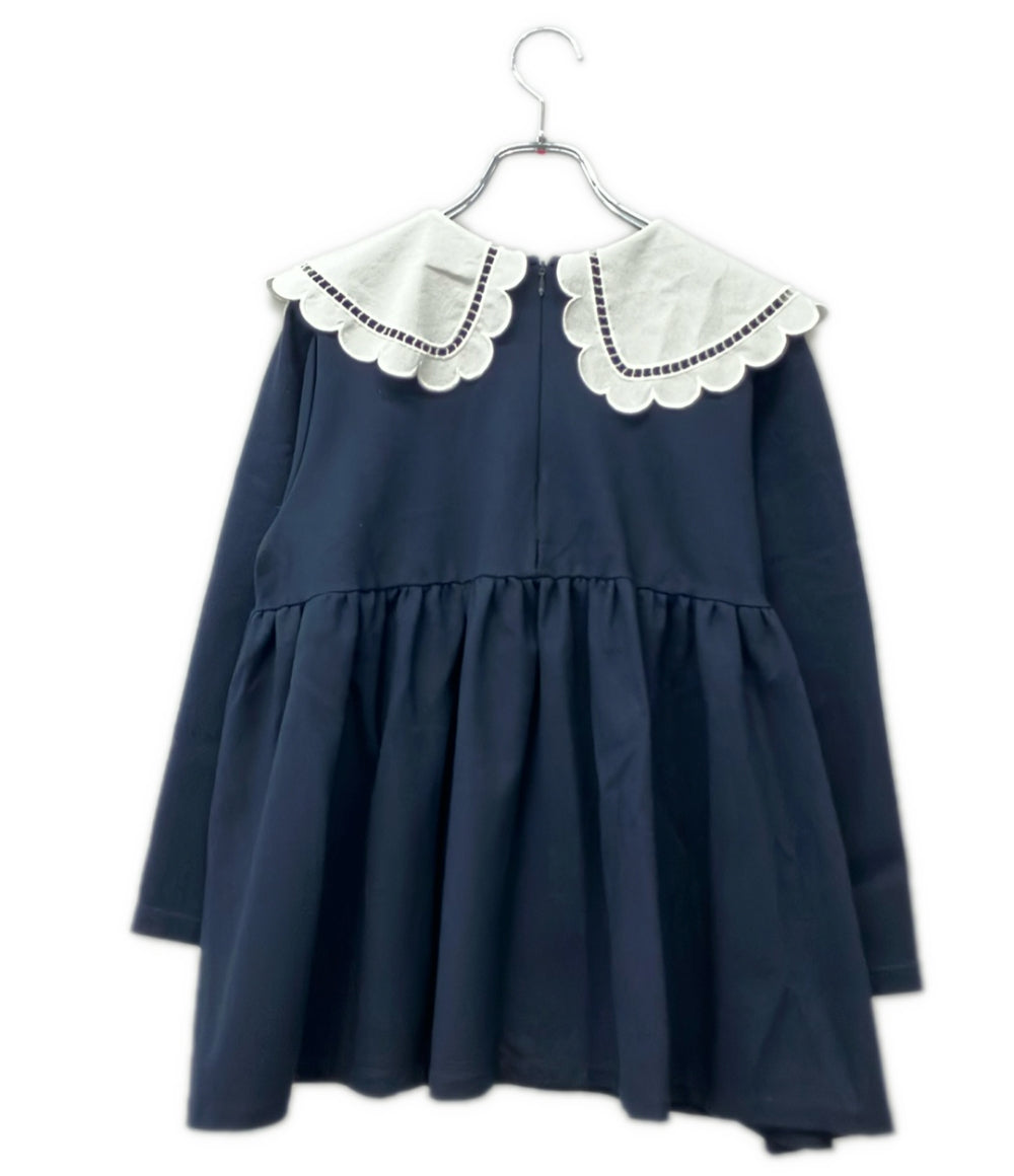 yori 長袖 スカラップカラーフレアカットブラウス レディース SIZE F (M) ヨリ
