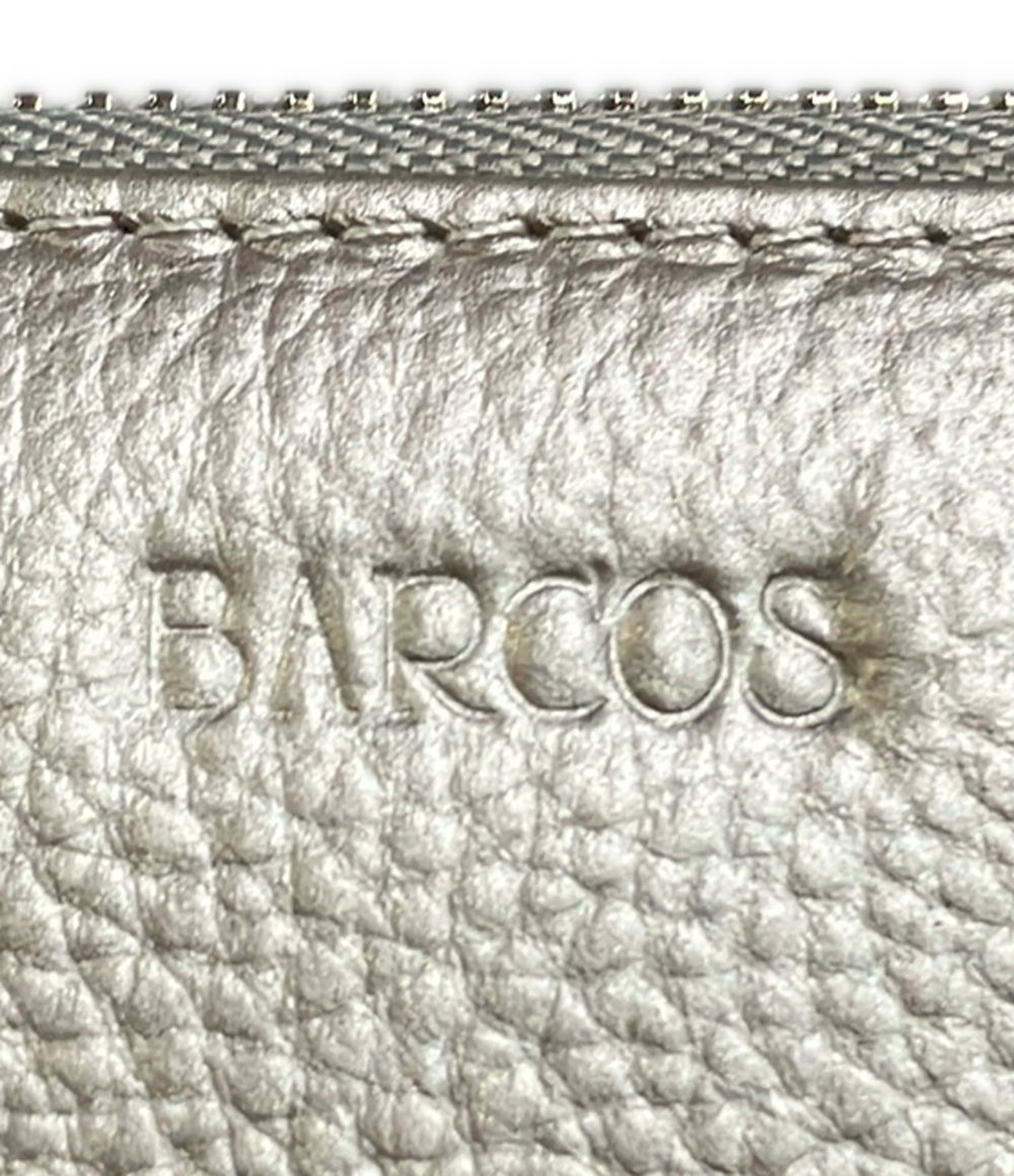 美品 BARCOS ラウンドファスナー長財布 レディース バルコス