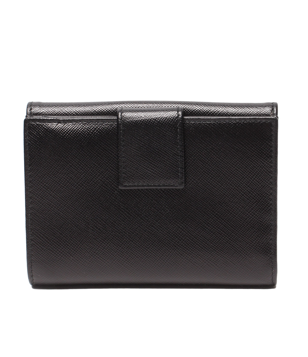 美品 PRADA 二つ折り財布 Wホック レディース メンズ プラダ