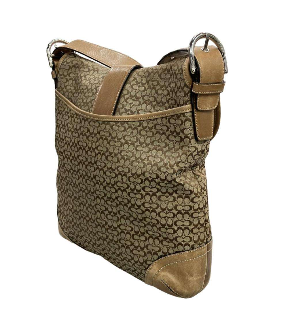 COACH ショルダーバッグ 斜め掛け キャンバス ミニシグネチャー 6377 レディース コーチ