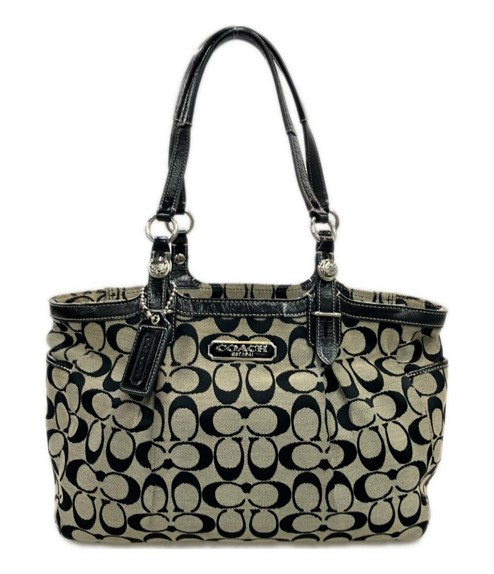 コーチ ハンドバッグ トートバッグ キャンバス レザー 皮革 シグネチャー F15146 レディース COACH
