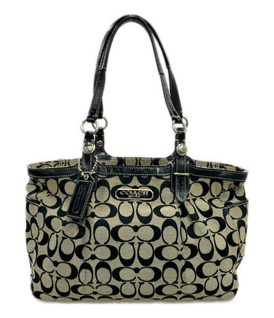 コーチ ハンドバッグ トートバッグ キャンバス レザー 皮革 シグネチャー F15146 レディース COACH