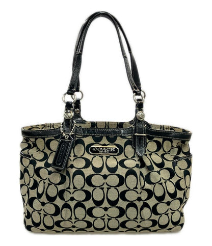 コーチ ハンドバッグ トートバッグ キャンバス レザー 皮革 シグネチャー F15146 レディース COACH