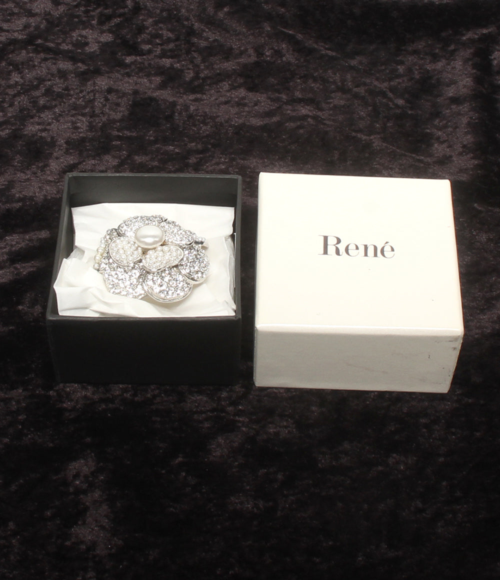 Rene ブローチ フラワーモチーフ 花モチーフ レディース ルネ