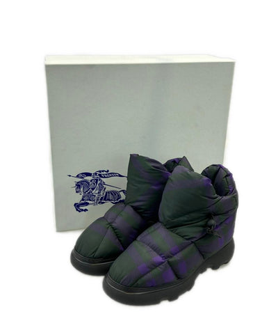 美品 BURBERRY ピローブーツ チェック柄 メンズ SIZE 41 (26.5cm) バーバリー