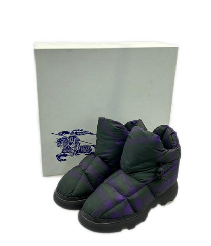 美品 BURBERRY ピローブーツ チェック柄 メンズ SIZE 41 (26.5cm) バーバリー