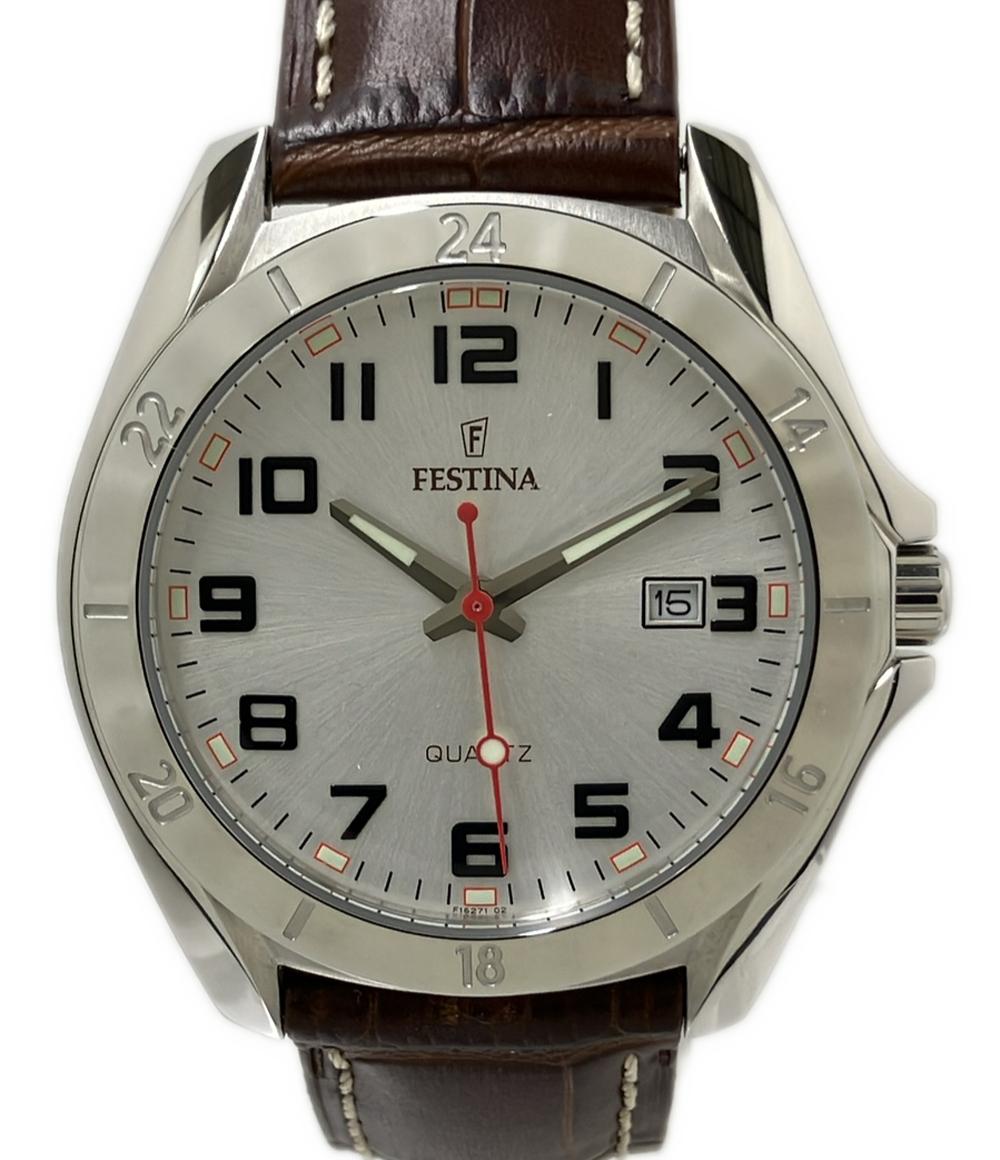 美品 FESTINA 腕時計 クオーツ F16271 メンズ フェスティナ