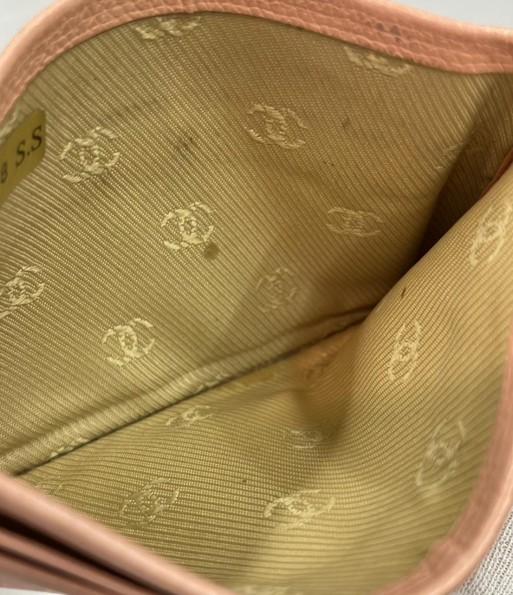 シャネル カードケース ゴールド金具 9番台 ココボタン レディース CHANEL