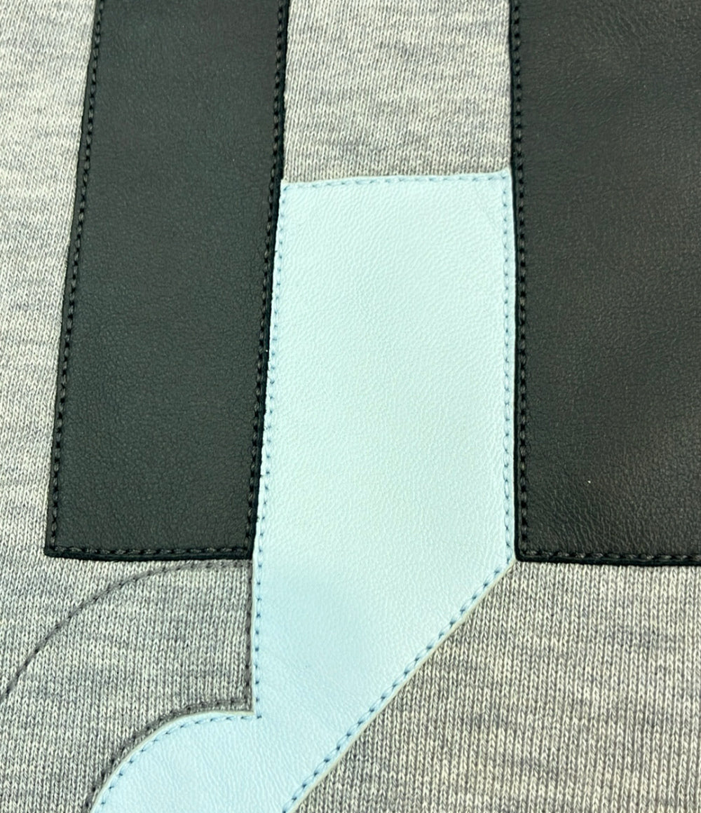 HERMES スウェット 裏起毛 レザーパッチ メンズ SIZE XXXL エルメス