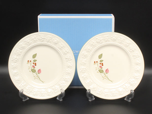 美品 WEDGWOOD プレート 皿 2点セット 21cm フェスティビティ ラズベリー ウエッジウッド