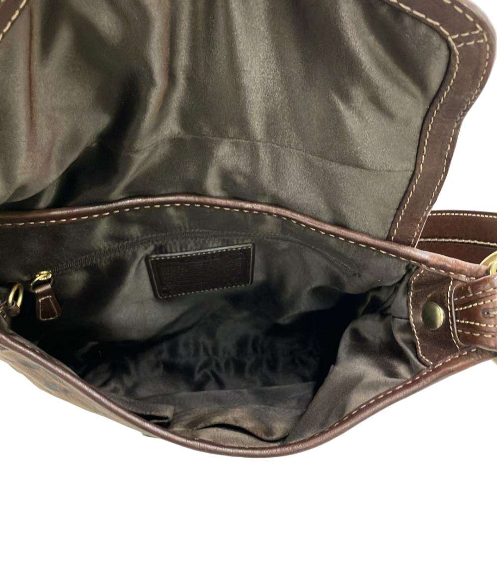 COACH ショルダーバッグ 斜め掛け キャンバス レザーシグネチャー 11436 レディース コーチ