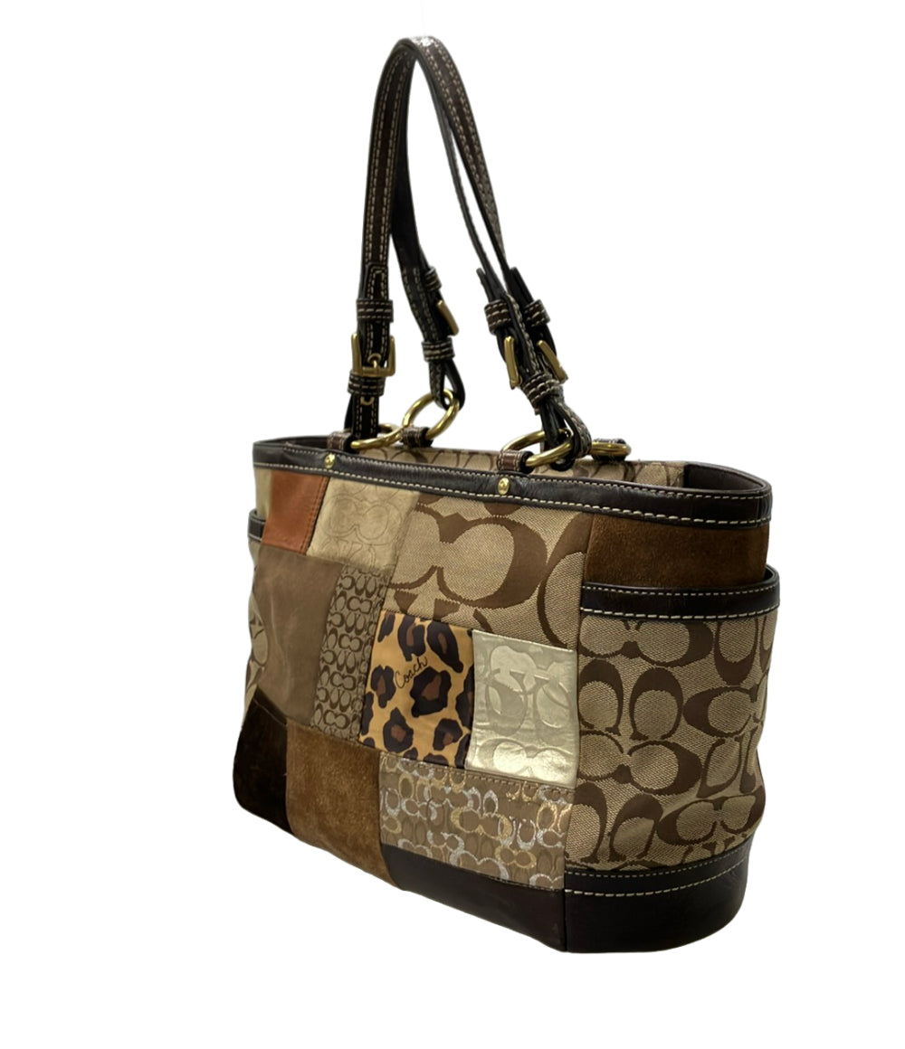 COACH ショルダーバッグ 肩掛け パッチワーク シグネチャー F12843 レディース コーチ