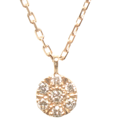 美品 agete ネックレス K10 ダイヤ0.03ct レディース アガット