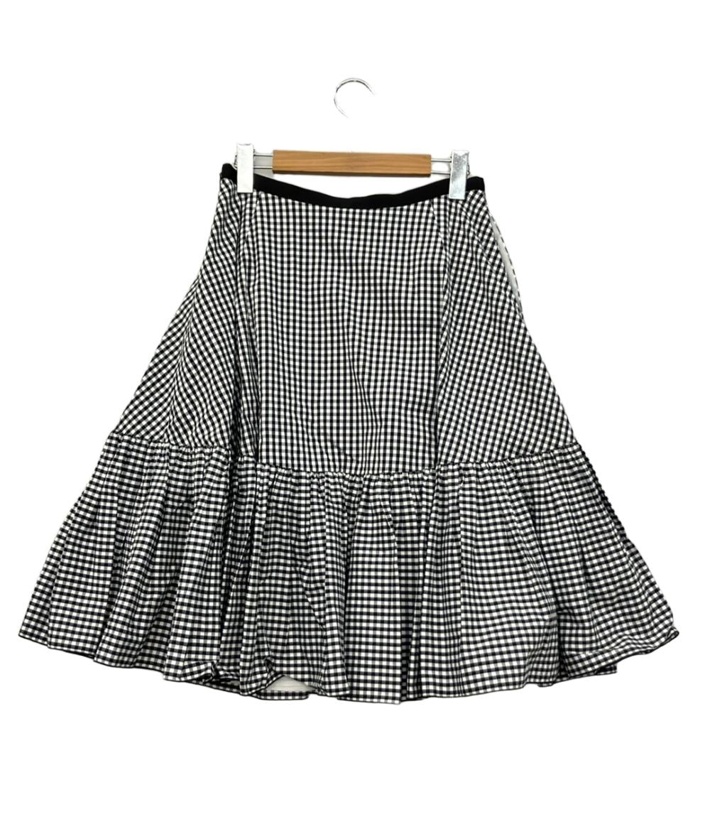 フォクシー ニューヨーク フレアスカート チェック柄 40089-NASFZ118PR レディース SIZE 40 (M) FOXEY NEW YORK