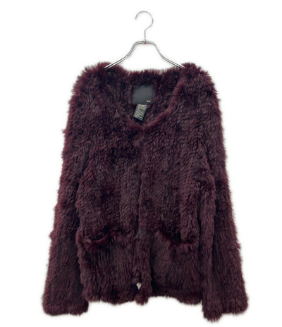 Sov. ラビットファー コート レディース SIZE F (M) ソブ