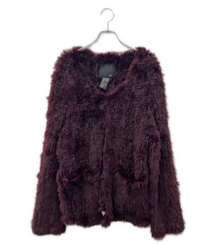 Sov. ラビットファー コート レディース SIZE F (M) ソブ