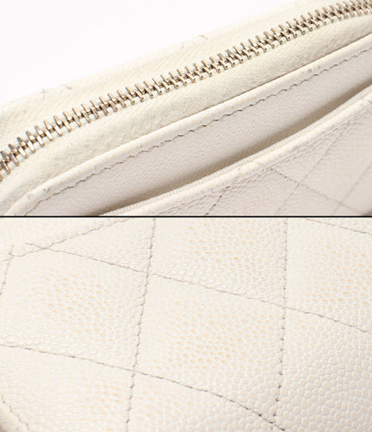 CHANEL コインケース ゴールド金具 キャビアスキン マトラッセ ココマーク レディース シャネル