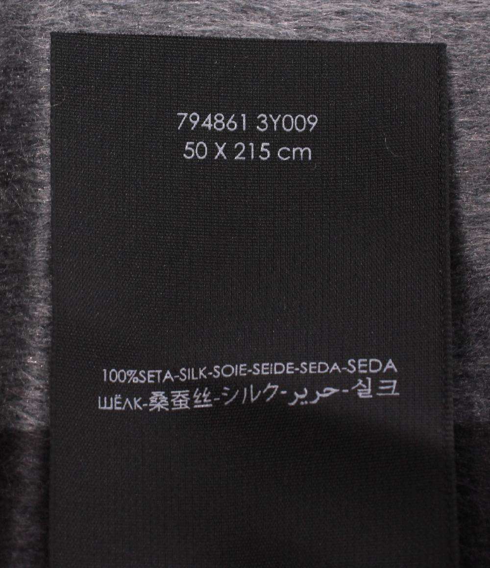 SAINT LAURENT PARIS マフラー シルク100% 794861 3Y009 メンズ レディース サンローランパリ