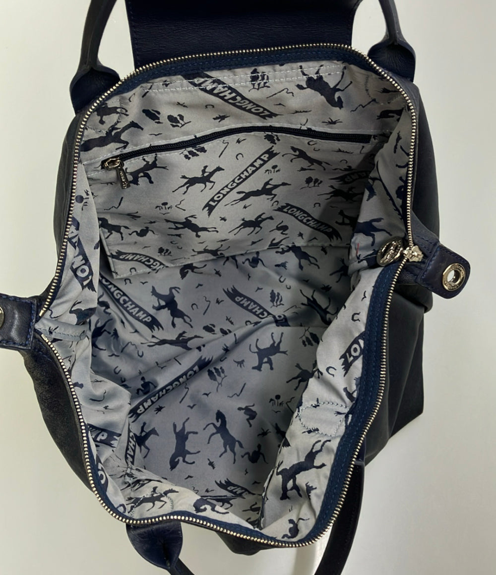 Longchamp トートバッグ レザー レディース ロンシャン