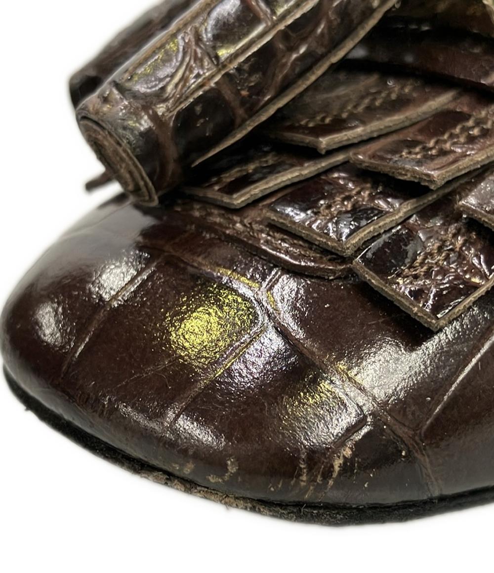 TOD’S スクウェアトゥタッセルパンプス レディース SIZE 34 1/2 トッズ