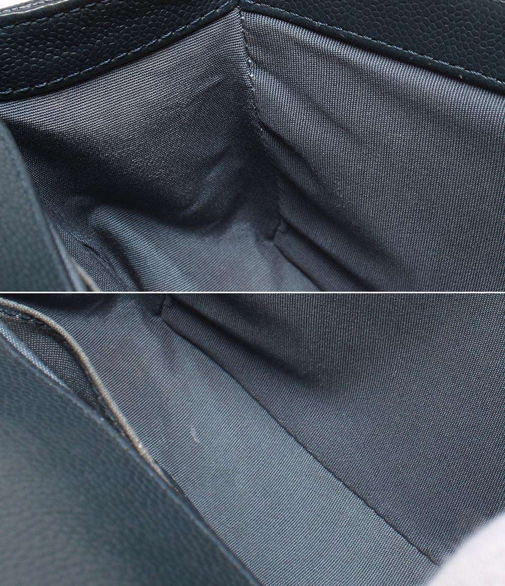 CHANEL チェーンショルダーバッグ ボーイシャネル25 ゴールド金具 Vステッチ キャビアスキン レディース シャネル