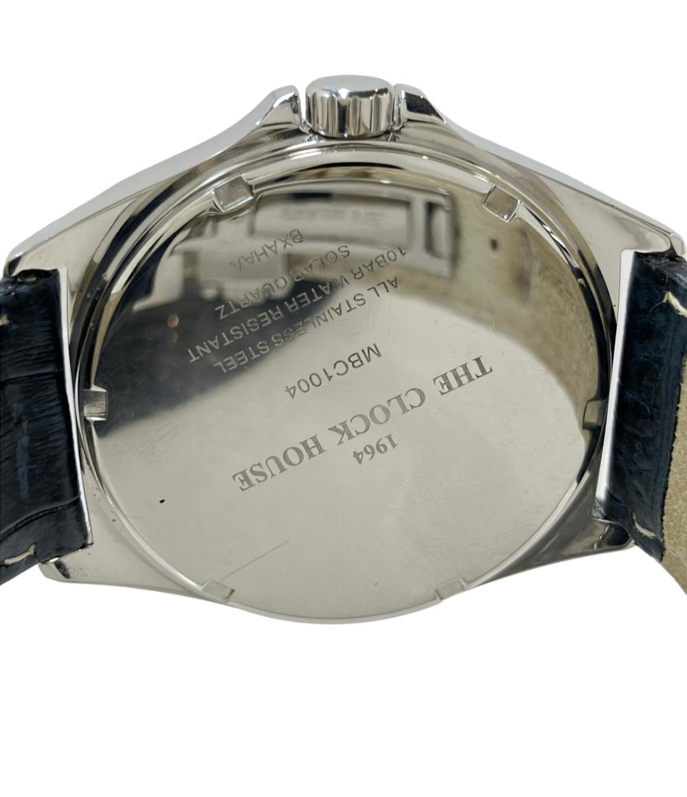 THE CLOCK HOUSE 腕時計 ソーラー ネイビー MBC1004 メンズ ザ･クロックハウス