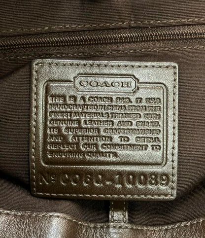 COACH トートバッグ パッチワーク ナイロン キャンバス シグネチャー 10089 レディース コーチ