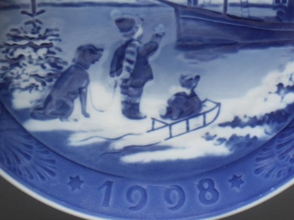 ロイヤルコペンハーゲン イヤープレート 飾り皿 18cm 1998 Royal Copenhagen