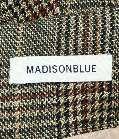 美品 MADISON BLUE グレンチェック柄 プリーツスカート MB224-6017 レディース SIZE 01 (S) マディソンブルー