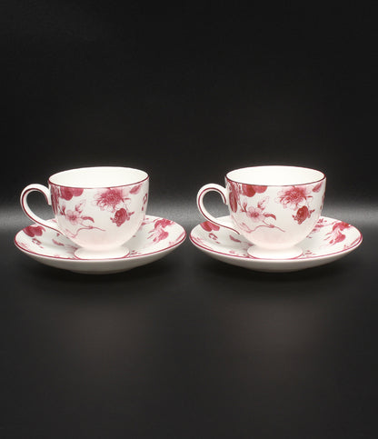 WEDGWOOD カップ＆ソーサー 2客セット ペア ワインプラム ウエッジウッド