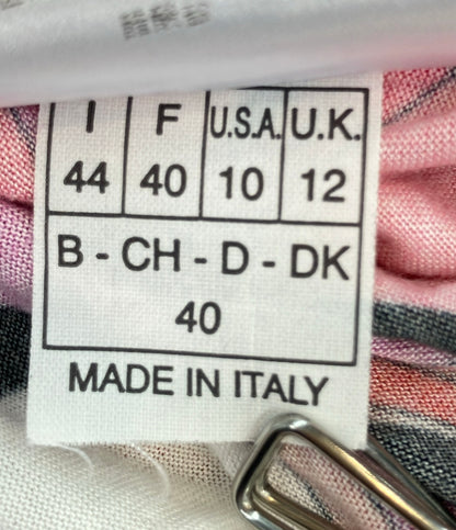 Emilio Pucci 長袖ワンピース 幾何学模様 22RL30 レディース SIZE 44 (L) エミリオ・プッチ