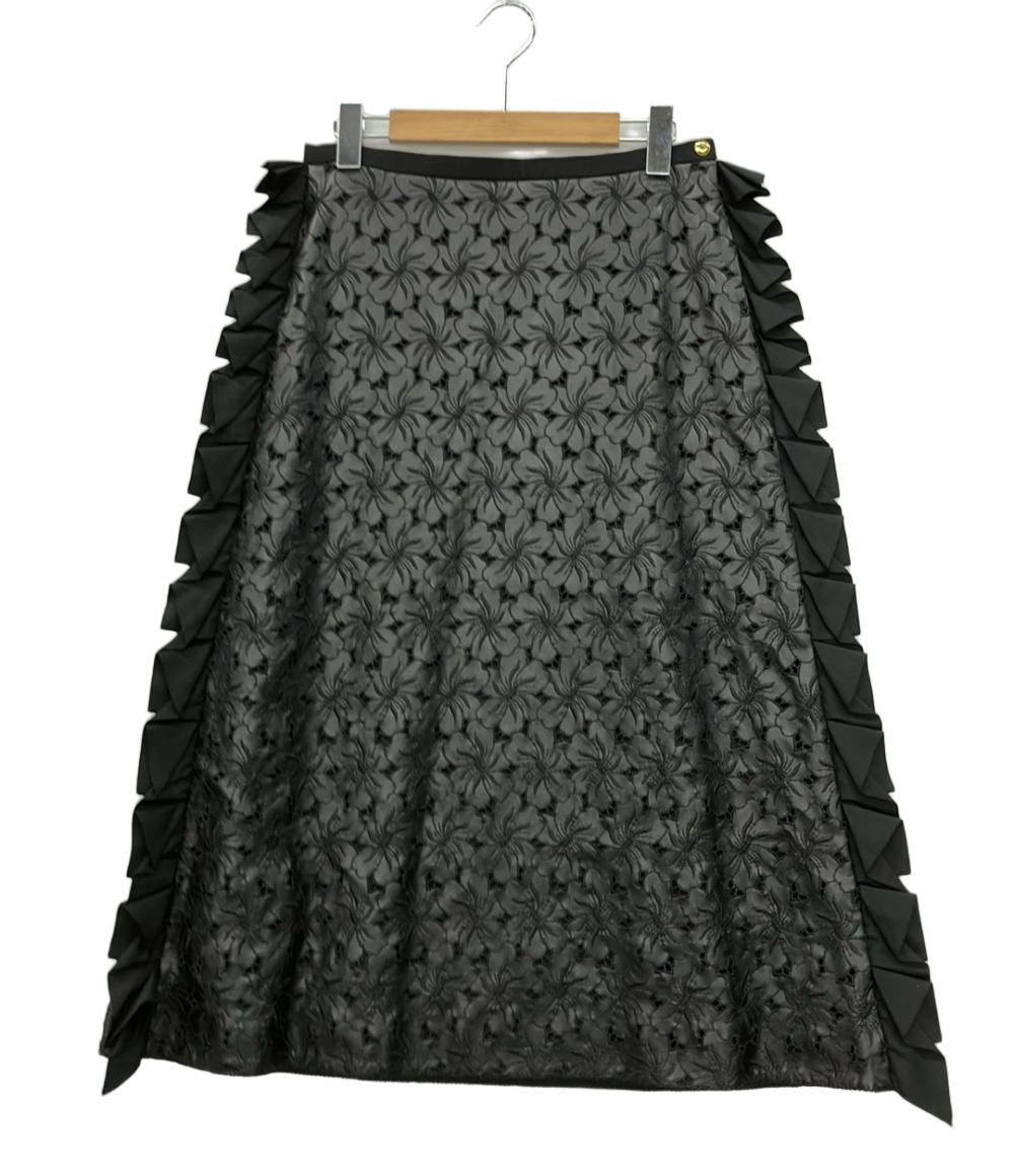 美品 Drawer フェイクレザースカート 6524-299-1695 レディース SIZE 38 (M) ドゥロワー