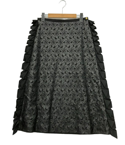 美品 Drawer フェイクレザースカート 6524-299-1695 レディース SIZE 38 (M) ドゥロワー