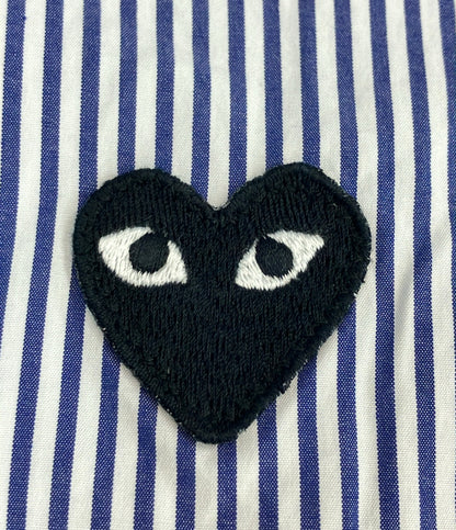 PLAY COMME des GARCONS 長袖 ストライプ シャツ メンズ SIZE S プレイコムデギャルソン