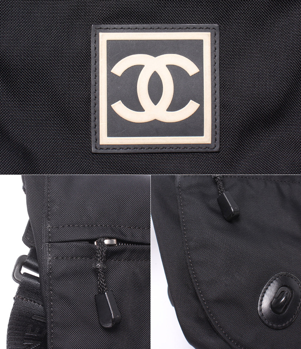CHANEL ショルダーバッグ 斜め掛け メッセンジャーバッグ シルバー金具 8番台 スポーツライン レディース メンズ シャネル