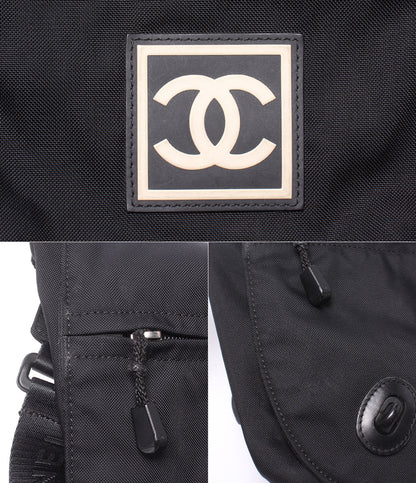 CHANEL ショルダーバッグ 斜め掛け メッセンジャーバッグ シルバー金具 8番台 スポーツライン レディース メンズ シャネル