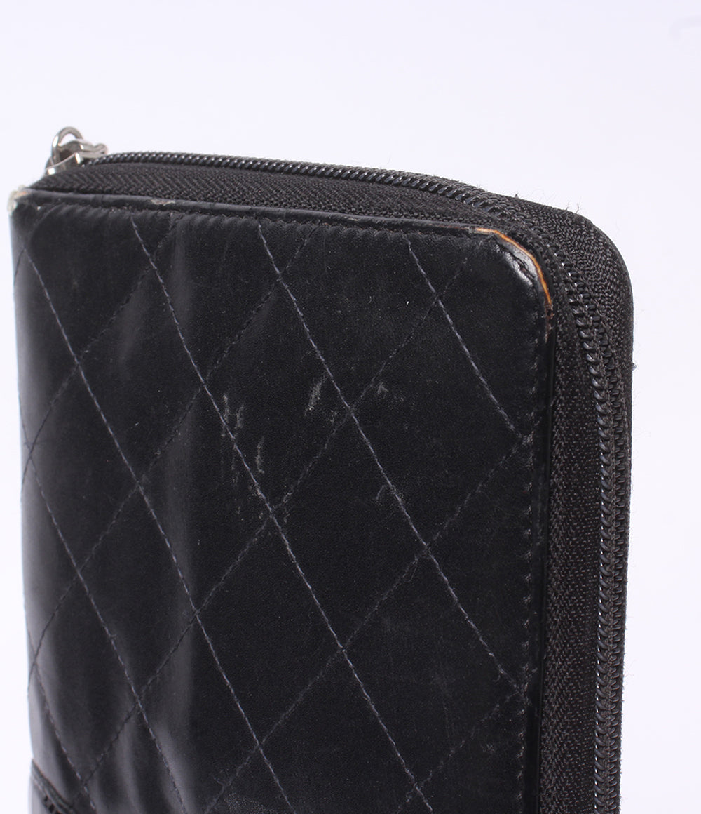 CHANEL 長財布 オーガナイザー シルバー金具 14番台 カンボン レディース シャネル