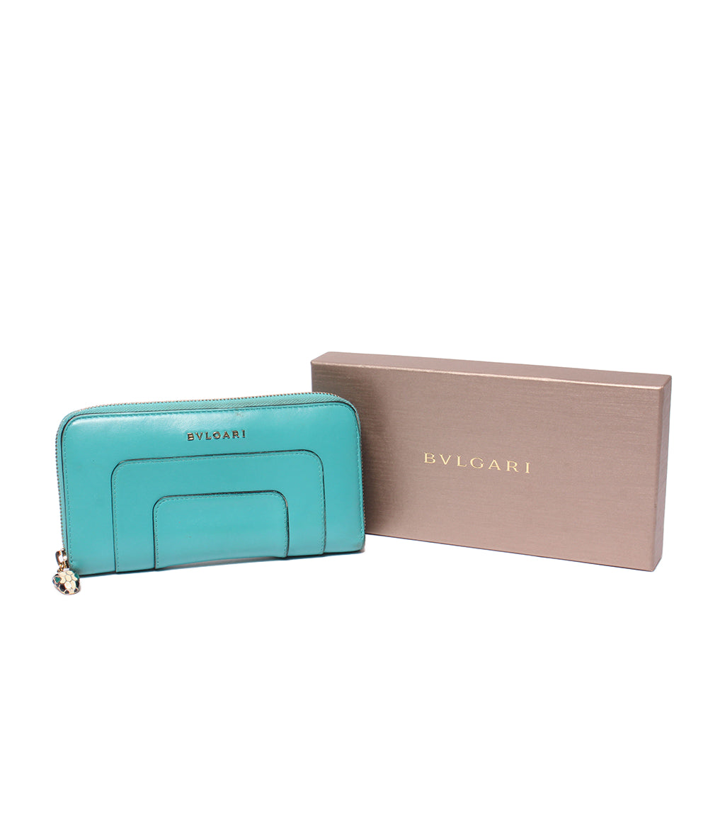 BVLGARI ラウンドファスナー長財布 セルペンティ レディース ブルガリ