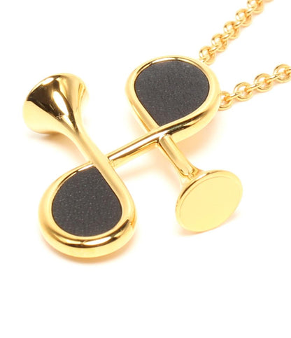 美品 HERMES ネックレス コルH ゴールド金具 レディース エルメス