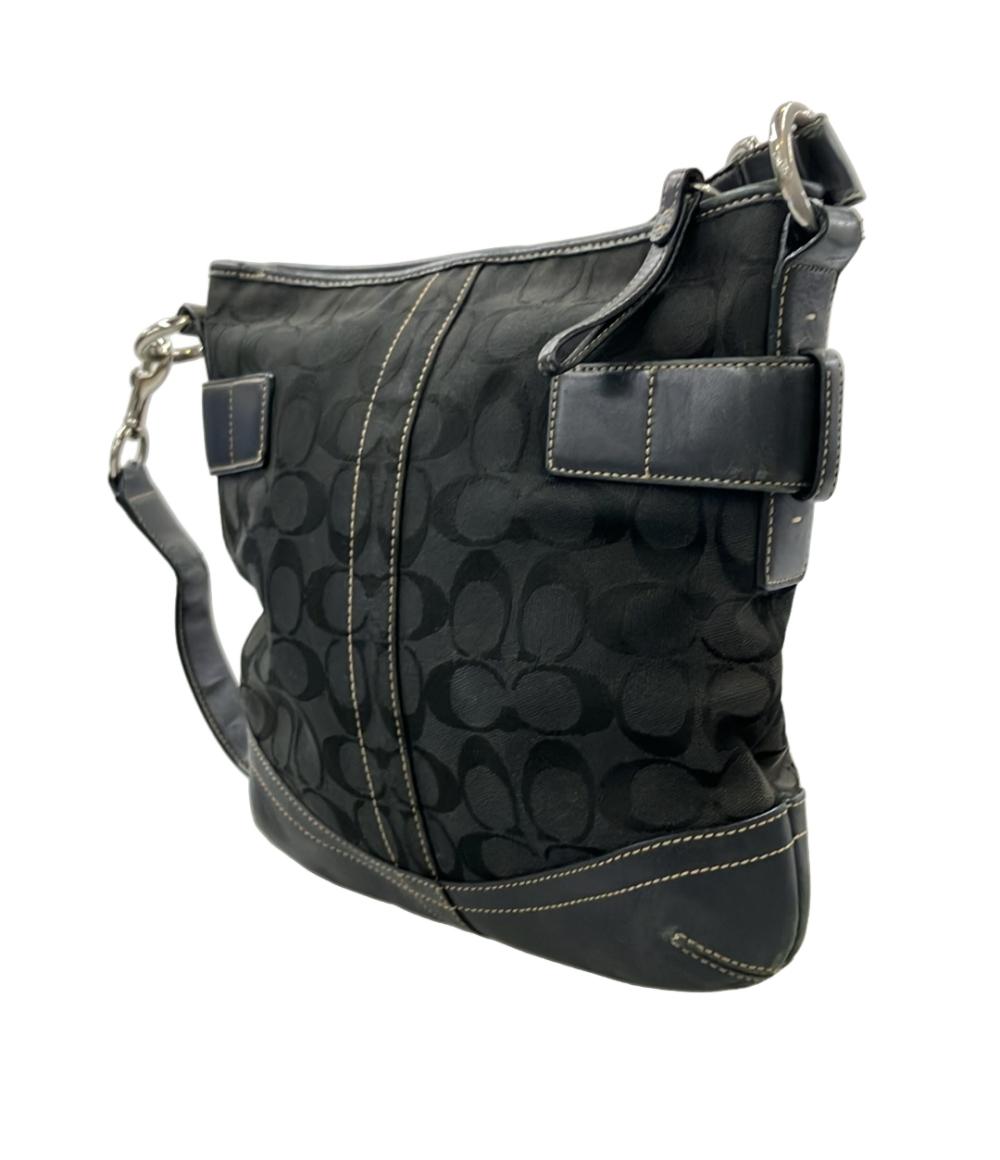 COACHコーチ　シグネチャーショルダーバック　ブラック COACH ショルダーバッグ 斜め掛け シグネチャー 3574 レディース