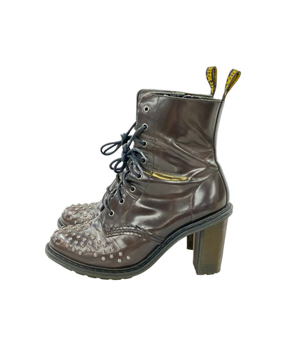 Dr.Martens 8ホールヒールブーツ スタッズ レディース ドクターマーチン
