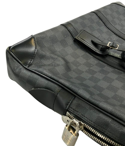 LOUIS VUITTON ブリーフケース ビジネスバッグ ポルトドキュマン ヴォワヤージュ ダミエ グラフィット N41125 メンズ ルイ・ヴィトン