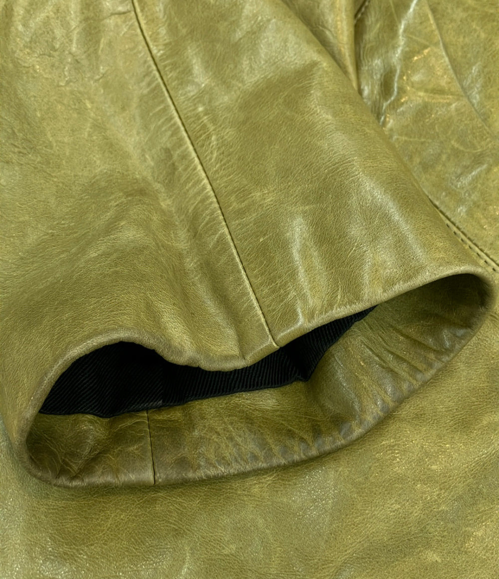 Yohji Yamamoto プルームオム レザージャケット メンズ SIZE 3 (L) ヨウジヤマモト