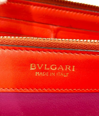 BVLGARI L字ファスナー長財布 レザー レディース ブルガリ