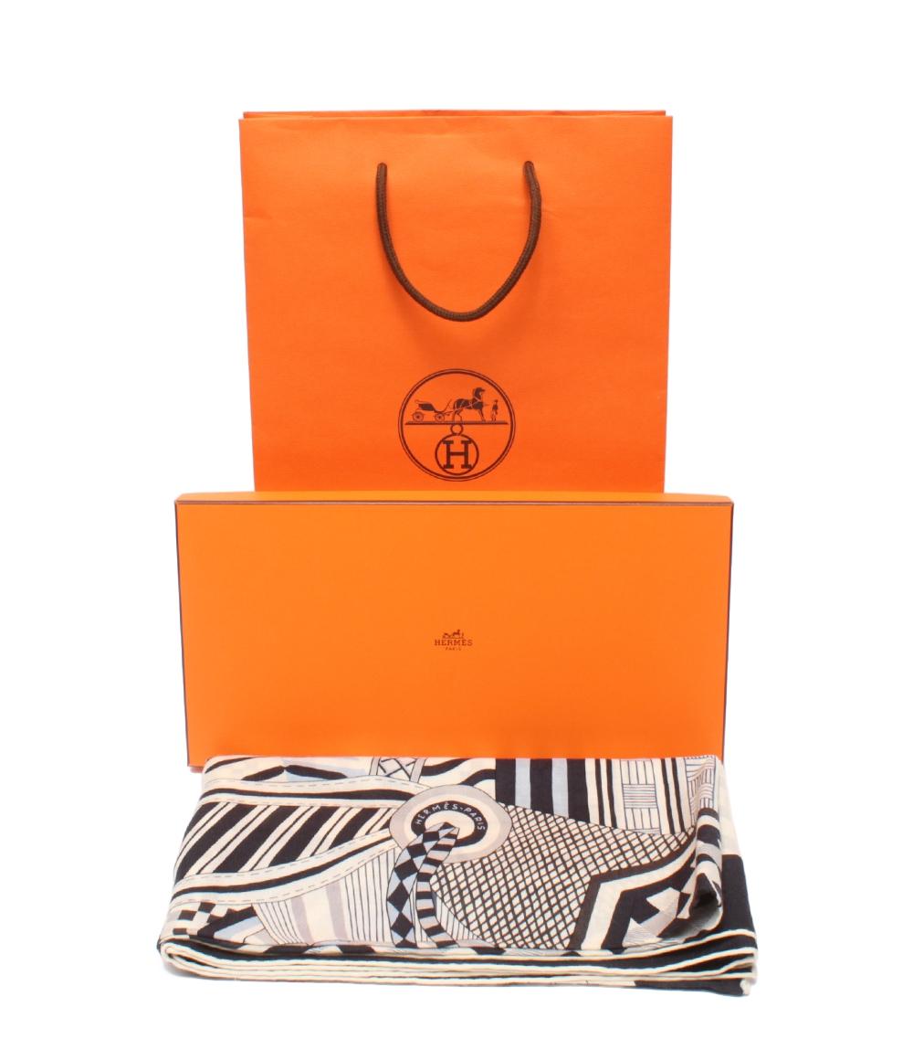 美品 HERMES ストール カレジェアン レディース エルメス